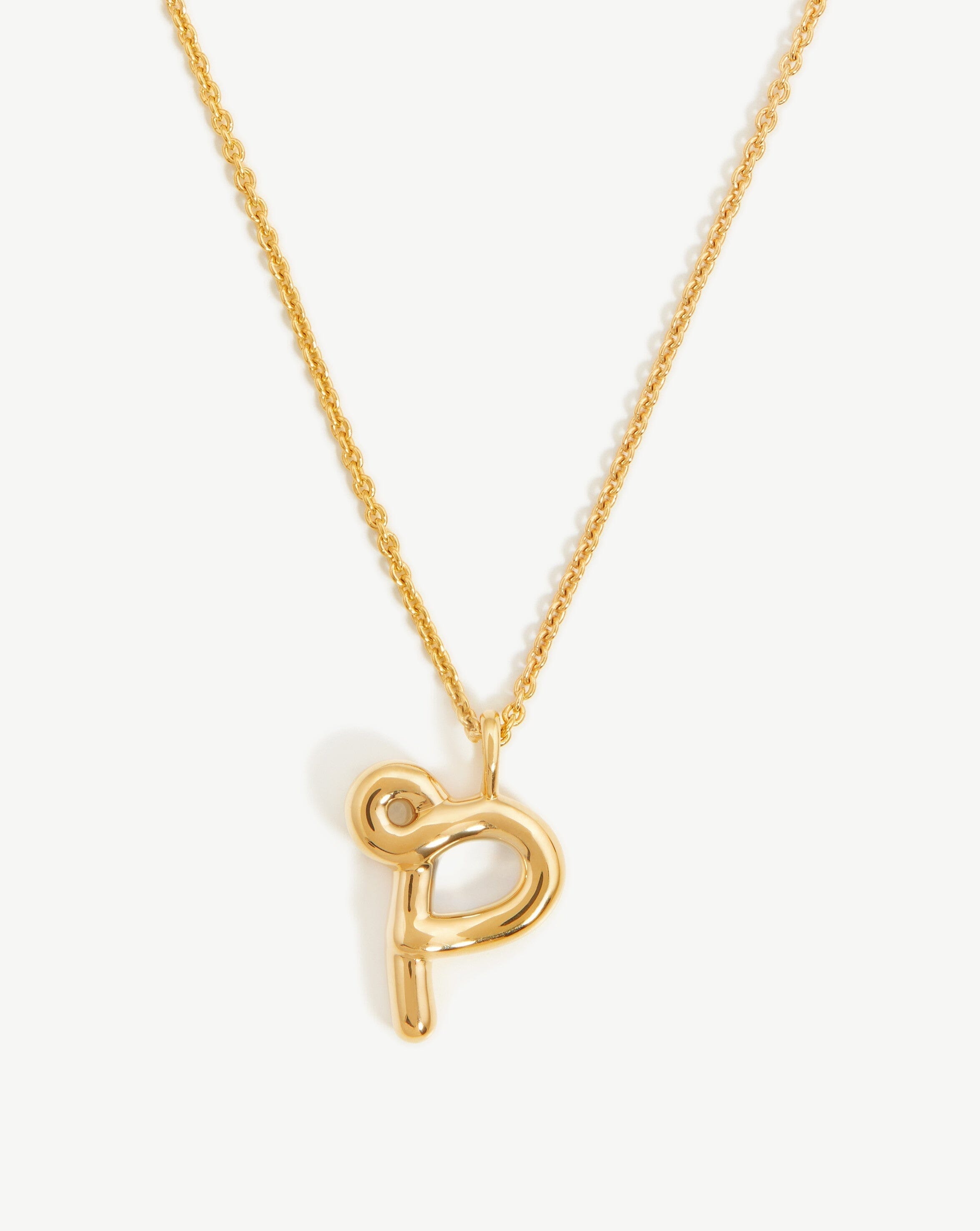 Missoma Curly Molten Initial Pendant Necklace