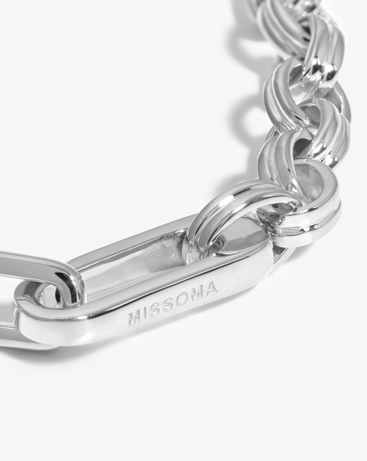 Deconstructed Axiom Chain Necklace | Silver Plated Necklaces Missoma