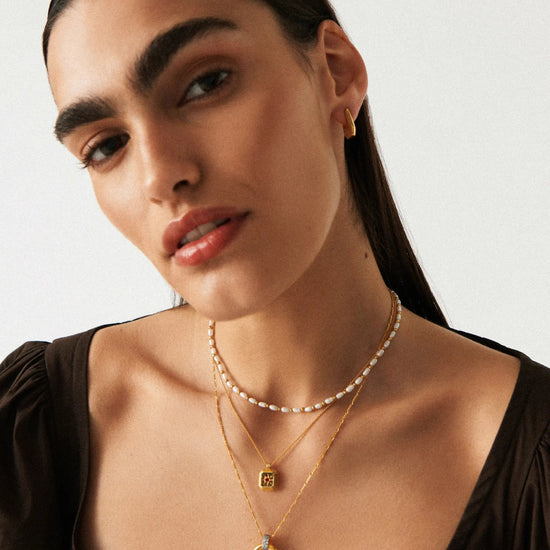 Engravable Birthstone Star Ridge Pendant Necklace - Ruby/July Necklaces Missoma