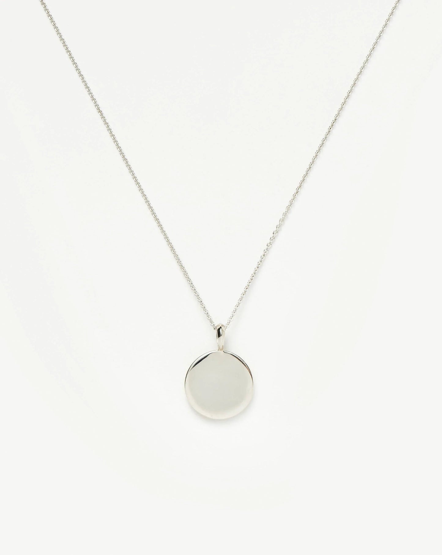 Engravable Round Necklace | Sterling Silver Necklaces Missoma