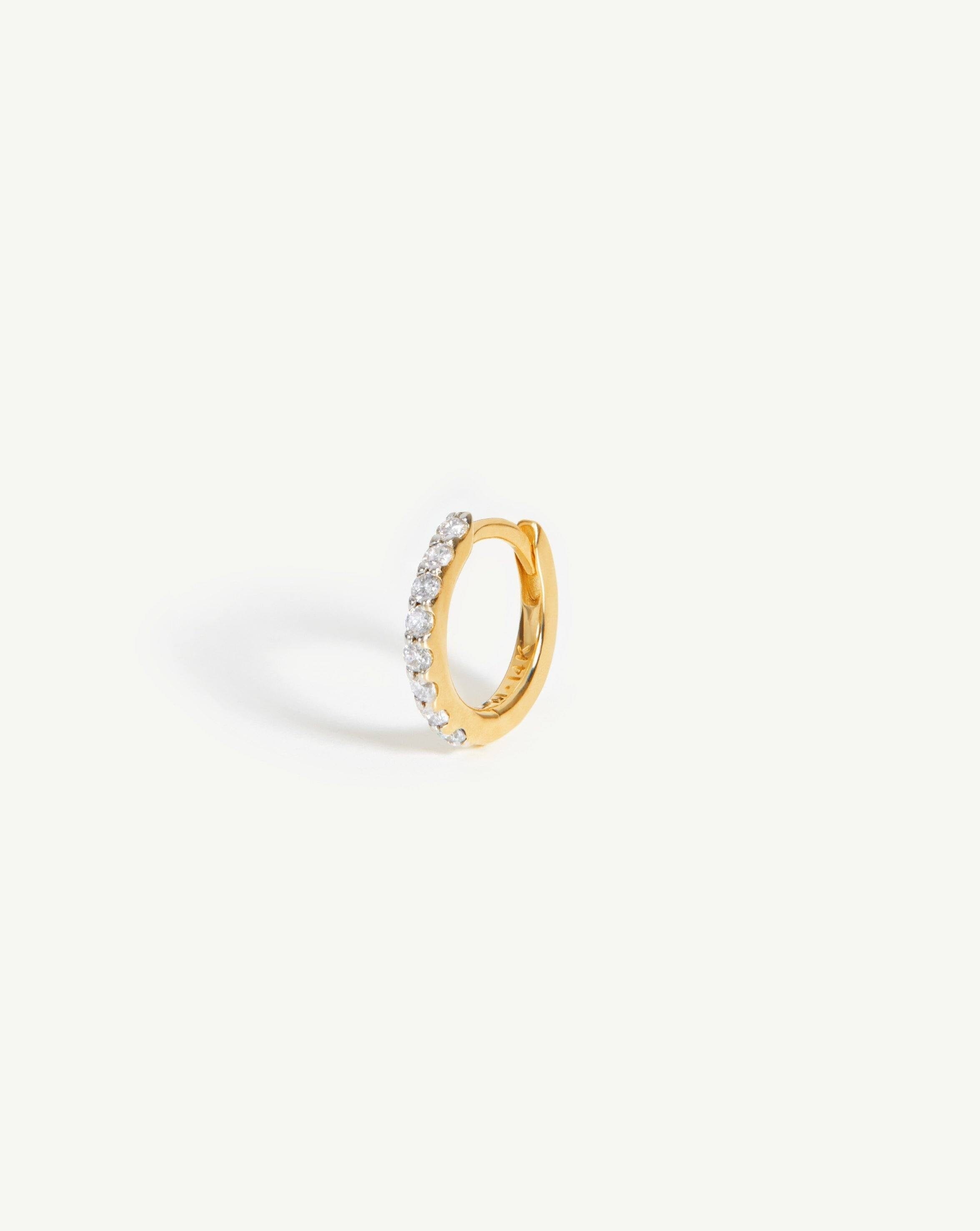 Single on sale gold huggie