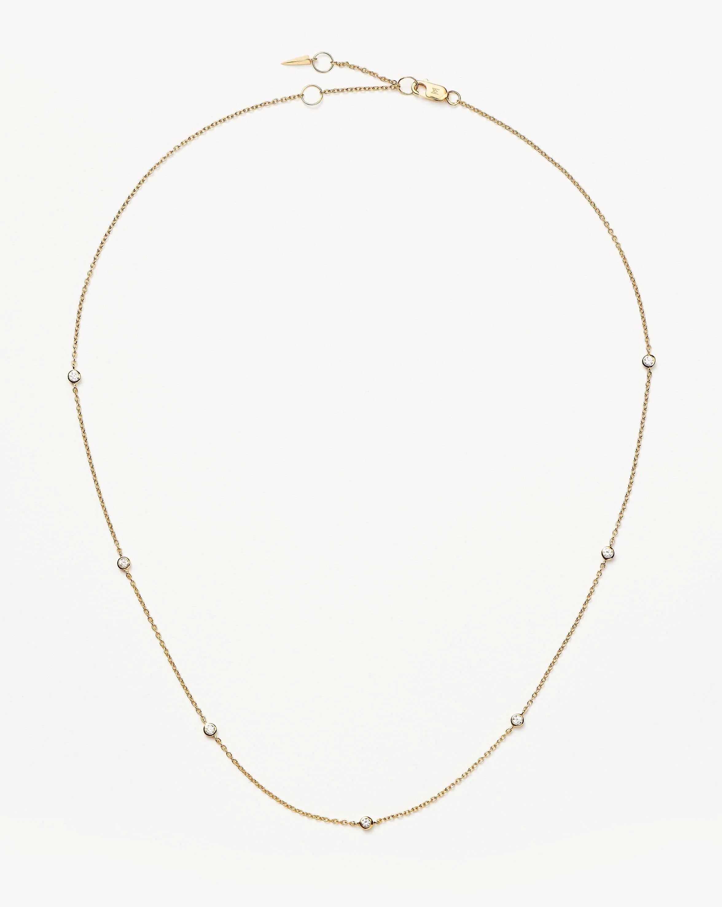 Solid white 2025 gold necklace