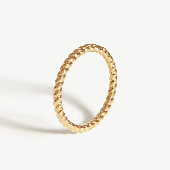 Fine Rope Ring | 14ct Solid Gold Rings Missoma