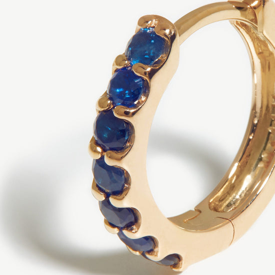 Fine Sapphire Huggies Earrings Missoma