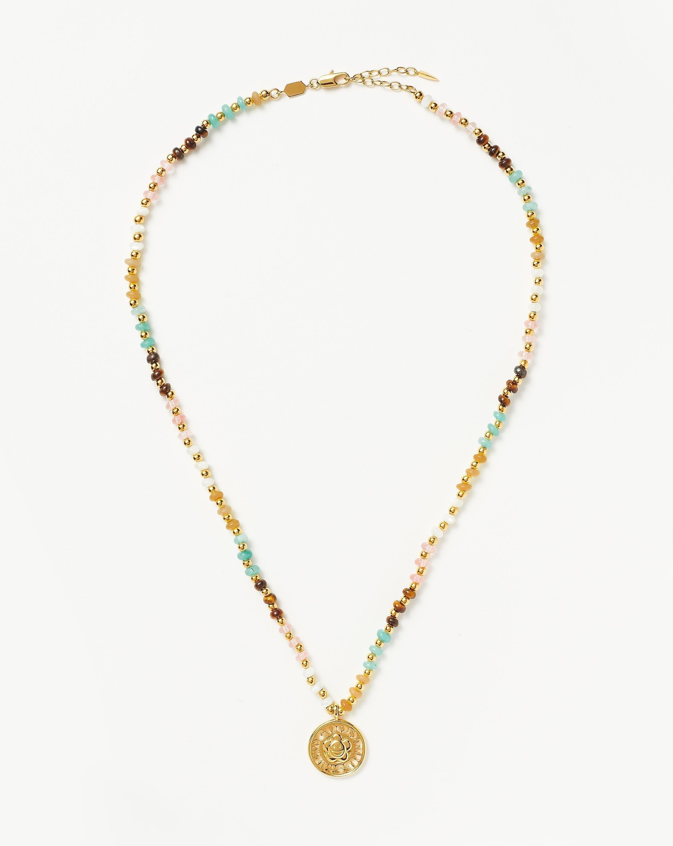Beadwork necklace sales
