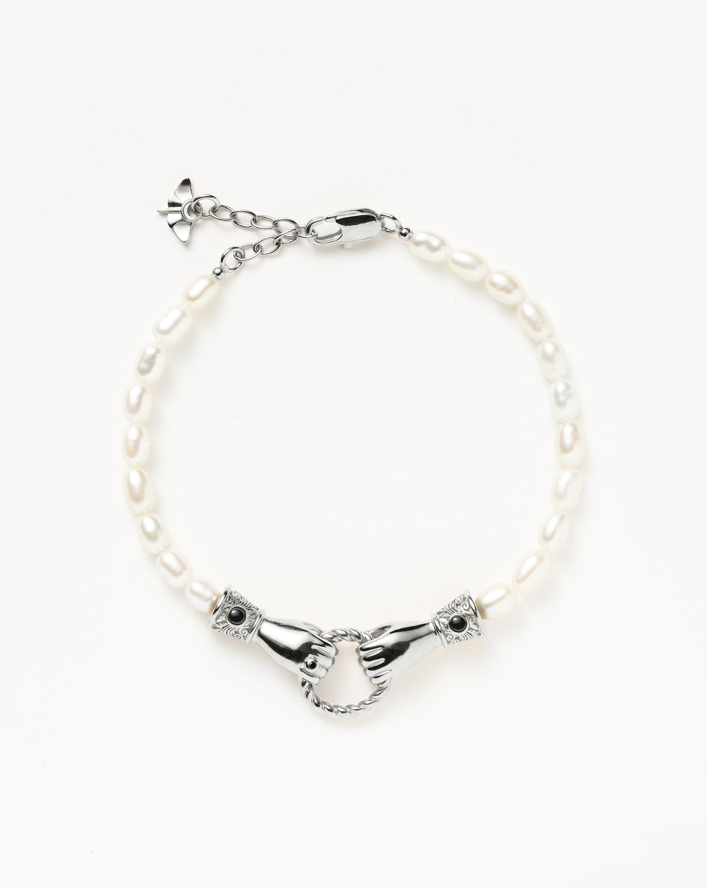 Harris Reed In Good Hands Pearl Bracelet | Silver Plated/Pearl Bracelets Missoma