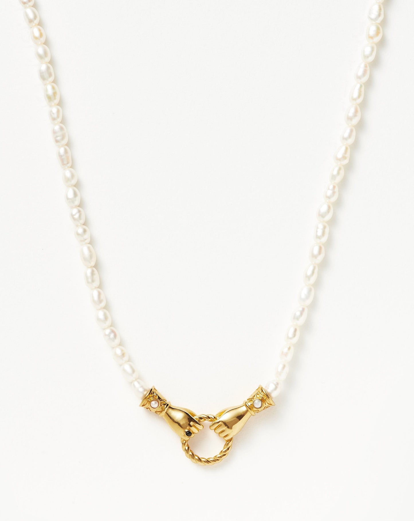 Harris Reed Medium In Good Hands Pearl Pendant Necklace Necklaces Missoma