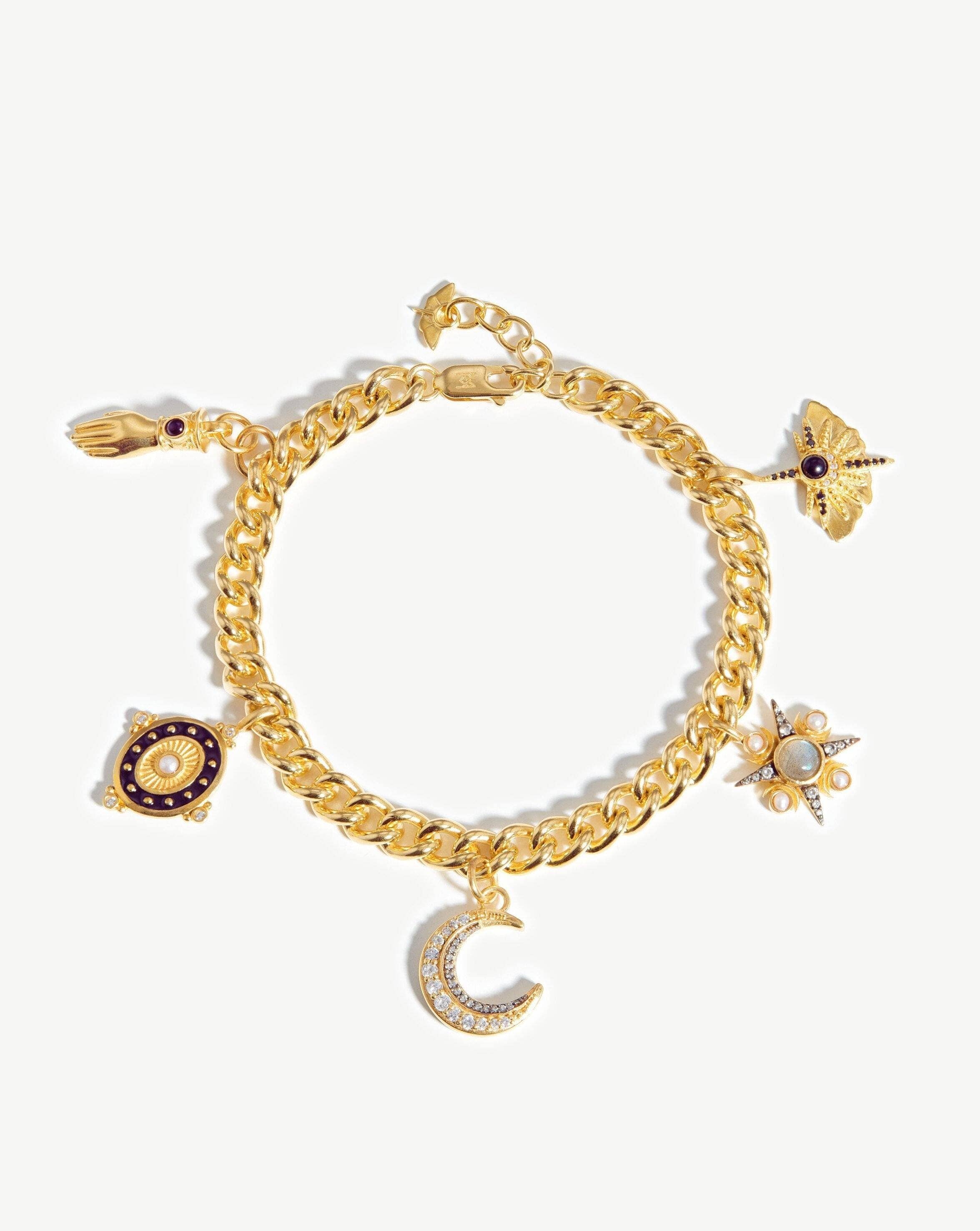 Harris Reed Pearl Symbols of Change Bracelet | 18ct Gold Plated/Pearl ...