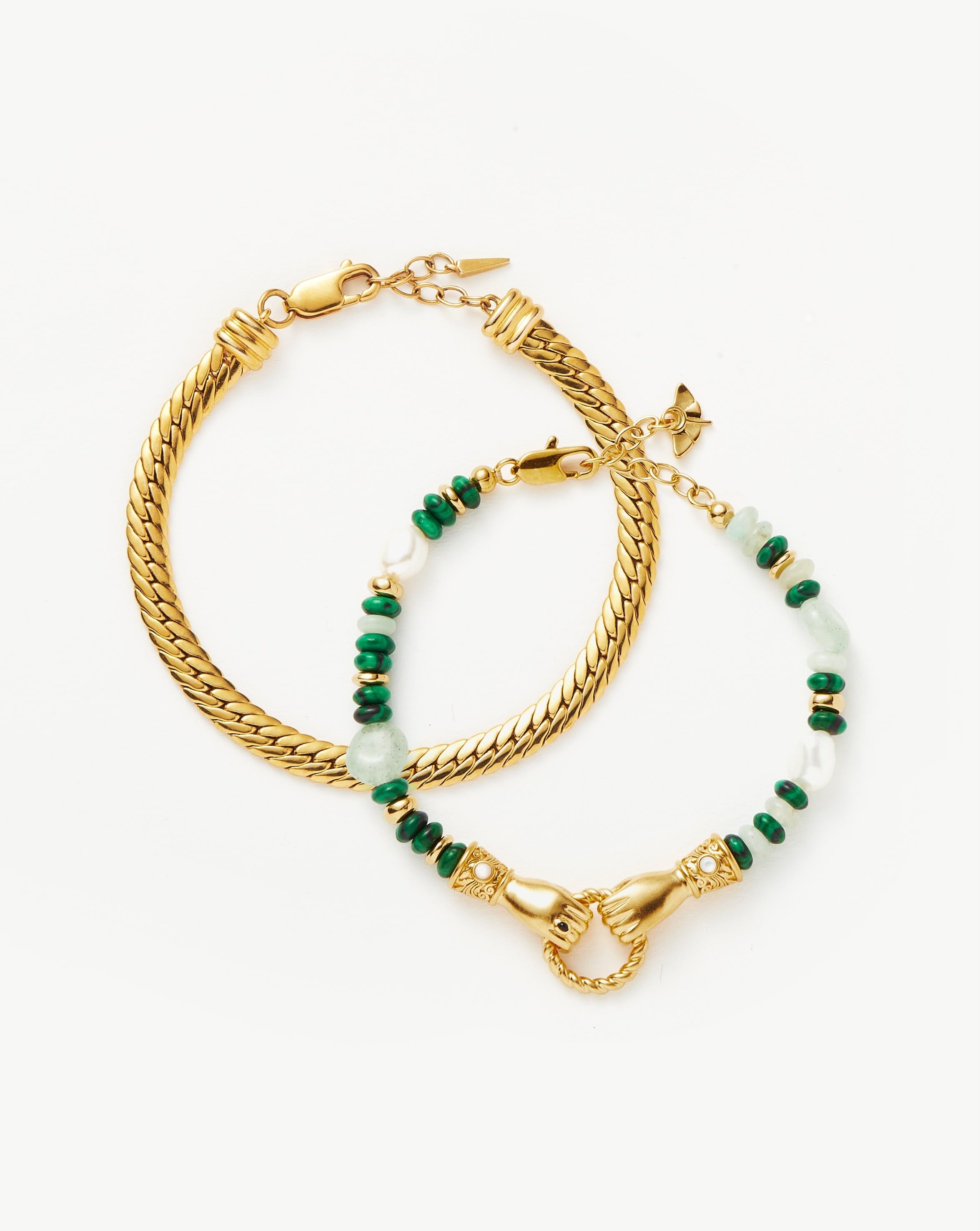 Beaded sales chain bracelet