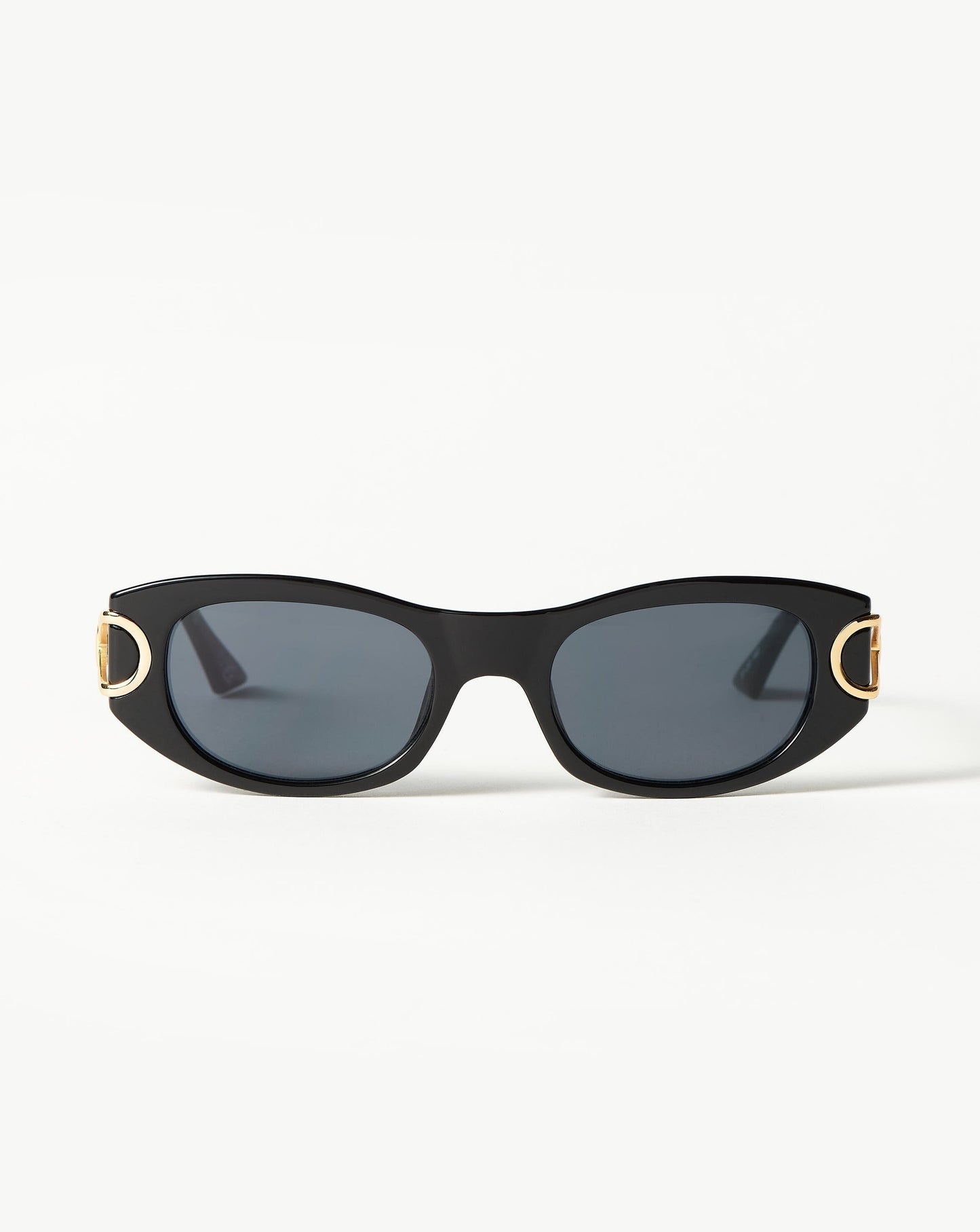 Le Specs Hydrus Link Oval Sunglasses | Black Accessories Missoma