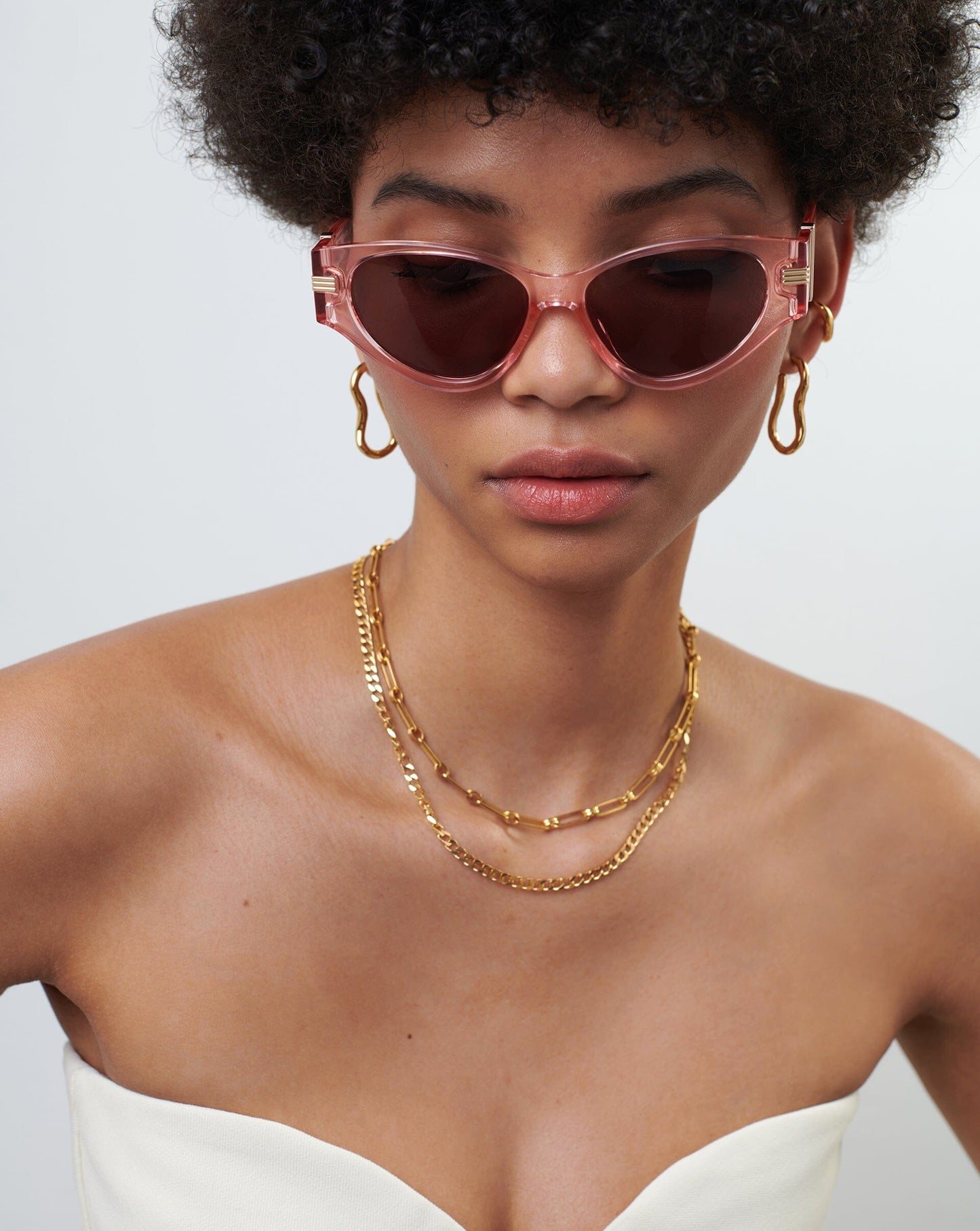 Le Specs Scorpius Ridge Cat-Eye Sunglasses | Pink Accessories Missoma