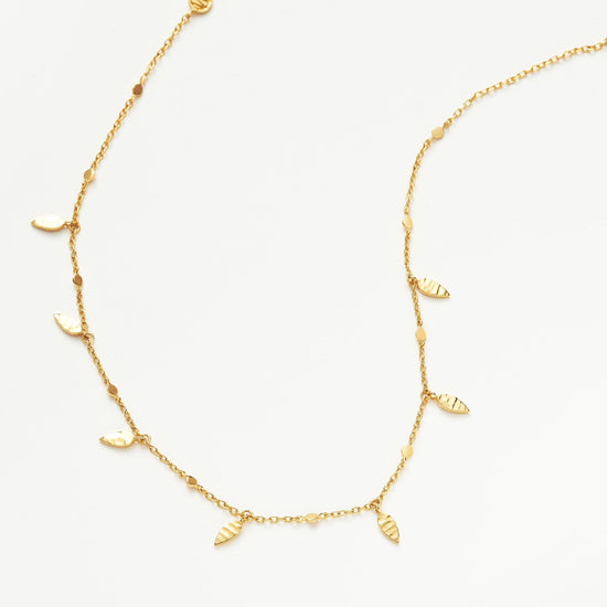 Leaf Charm Choker | 18ct Gold Plated Vermeil Necklaces Missoma