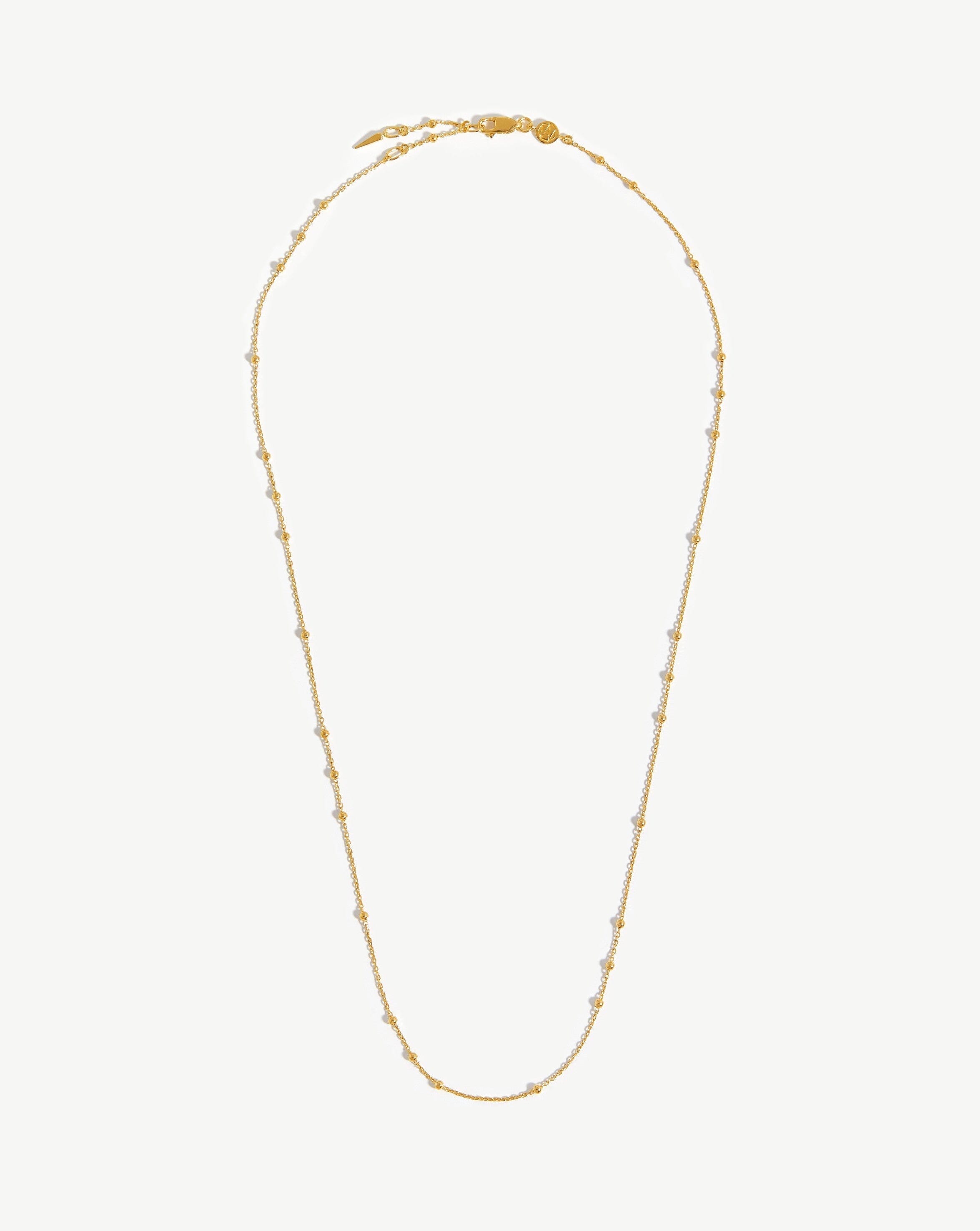 Long Orb Chain Necklace 18ct Gold Plated Vermeil Missoma