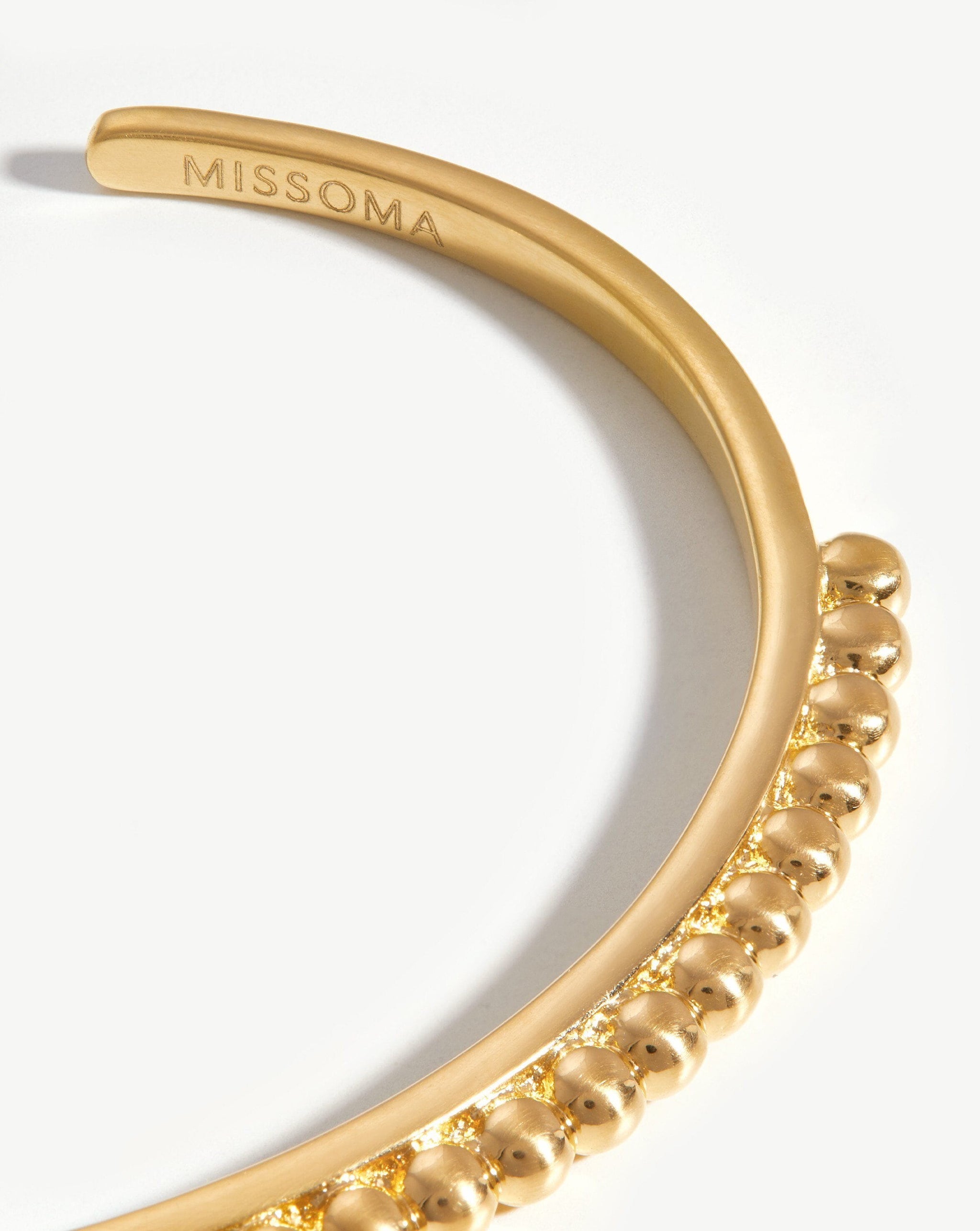 Lucy Williams Beaded Cuff | 18ct Gold Plated Bracelets Missoma