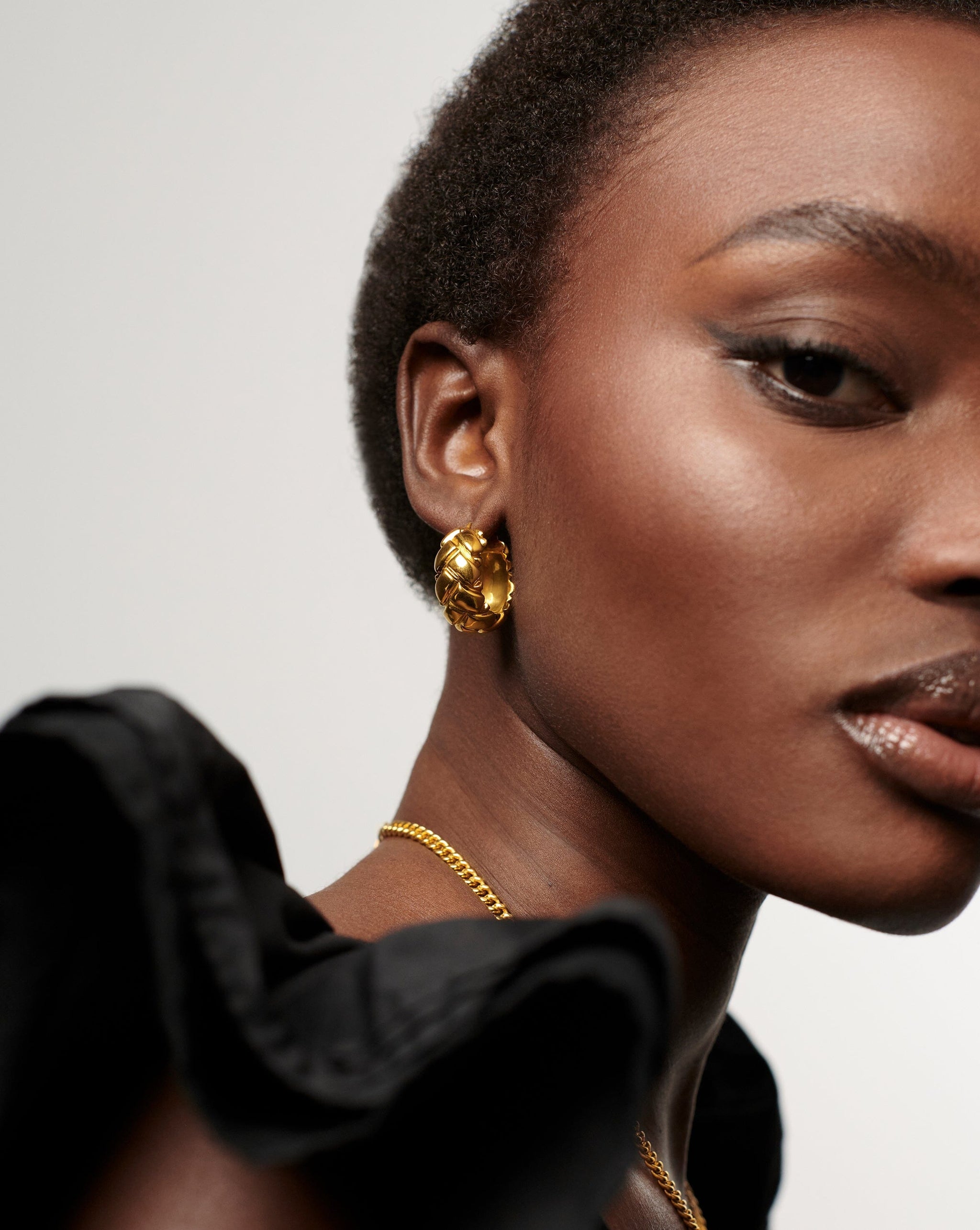 Lucy Williams Chunky Waffle Hoop Earrings Earrings Missoma