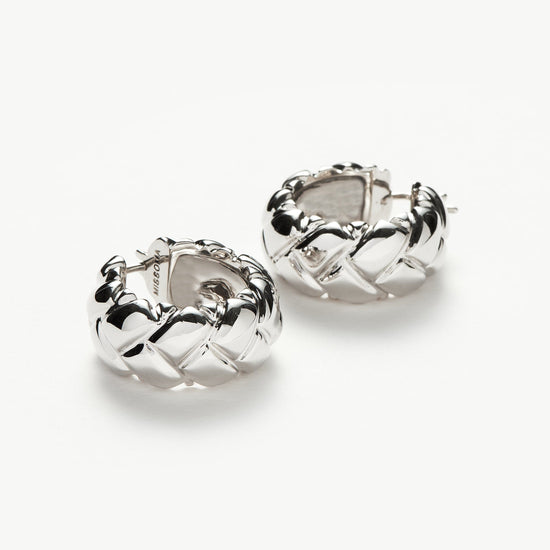 Lucy Williams Chunky Waffle Hoop Earrings Earrings Missoma