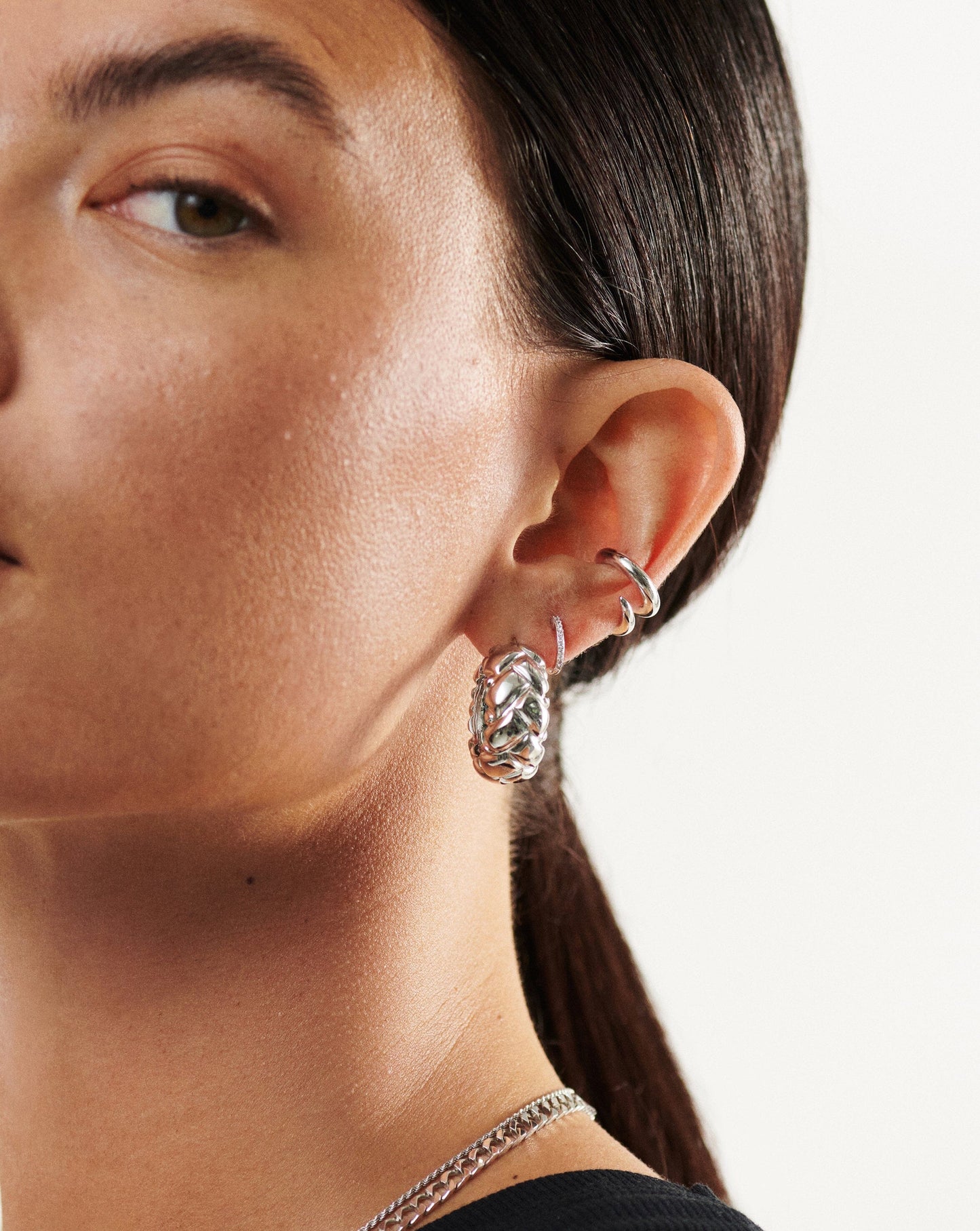 Lucy Williams Chunky Waffle Hoop Earrings Earrings Missoma