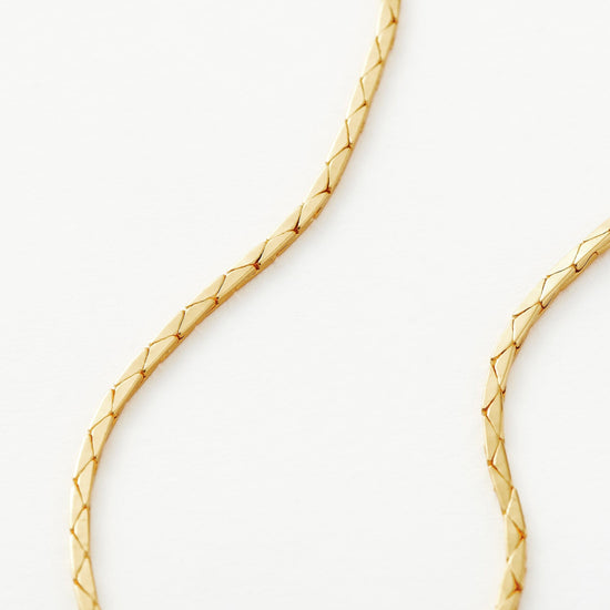 Lucy Williams Cobra Snake Chain Necklace | 18ct Gold Plated Necklaces Missoma