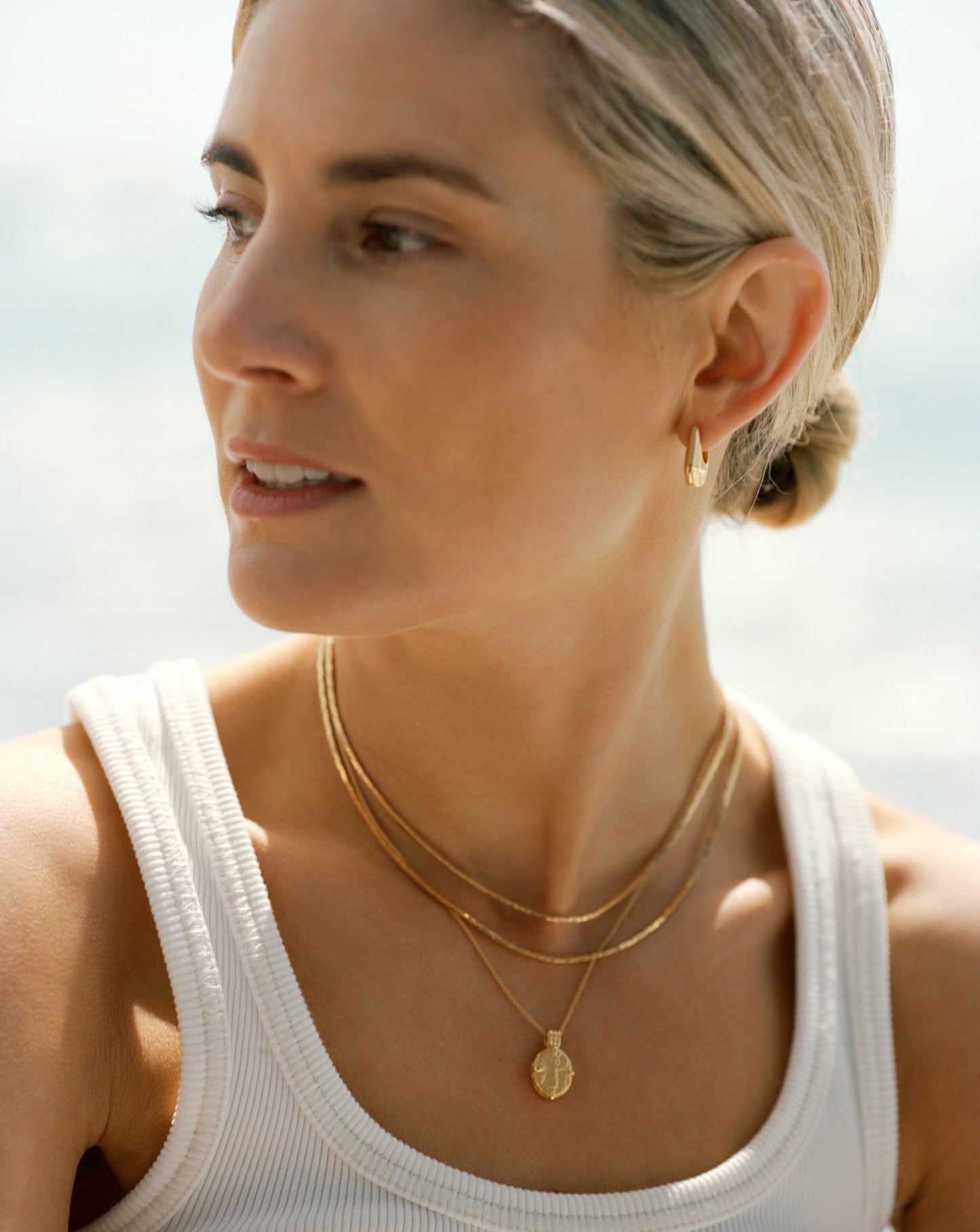 Lucy Williams Engravable Roman Coin Locket Necklace | 18ct Gold Plated Vermeil Necklaces Missoma