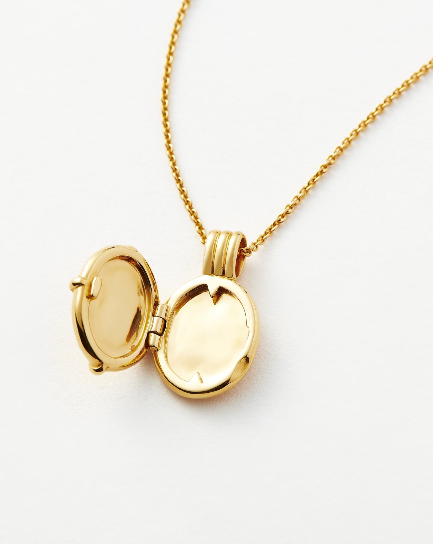 Lucy Williams Engravable Roman Coin Locket Necklace | 18ct Gold Plated Vermeil Necklaces Missoma