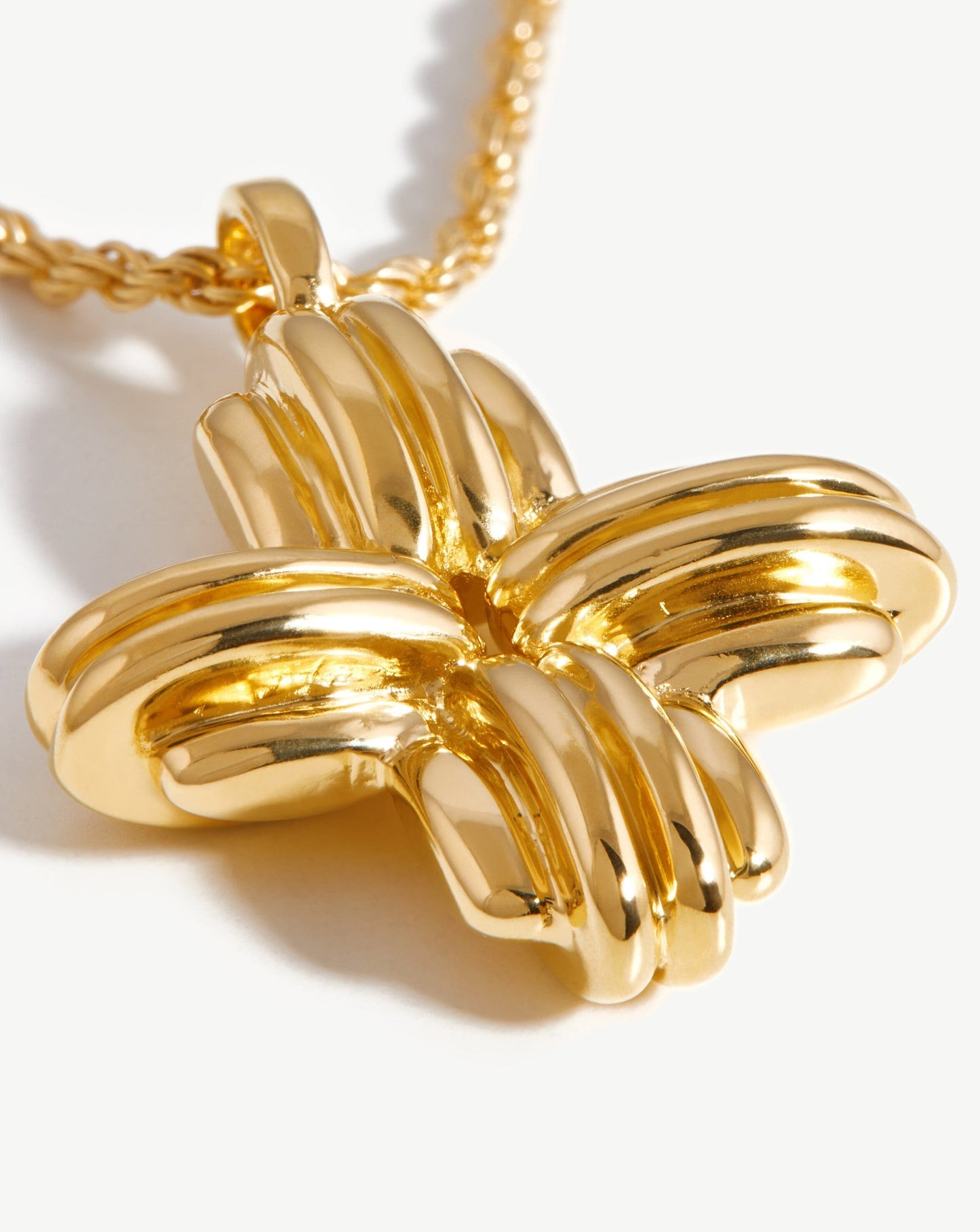 Lucy Williams Large Ridge Cross Necklace | 18ct Gold Plated Vermeil Necklaces Missoma