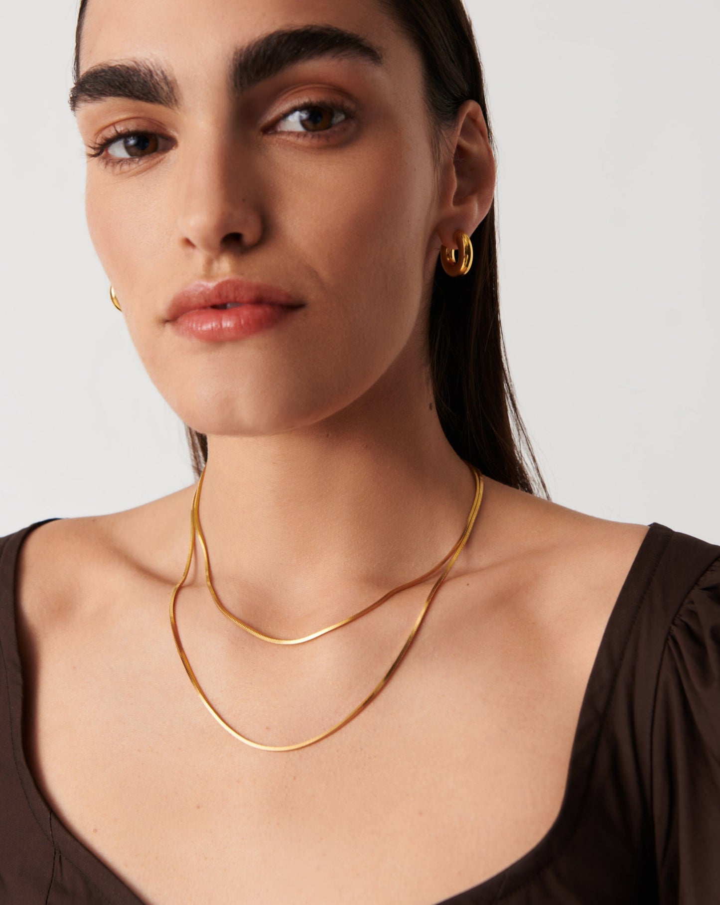 Lucy Williams Medium Square Snake Chain Necklace Necklaces Missoma