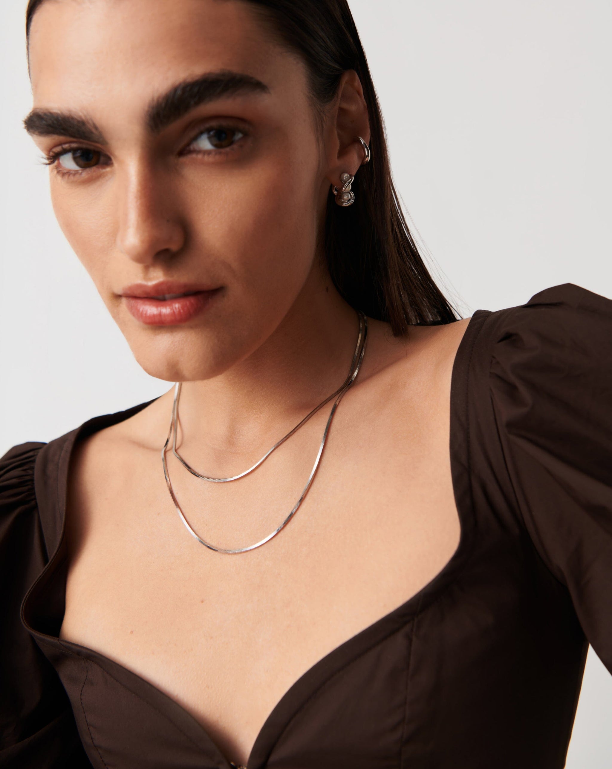 Lucy Williams Medium Square Snake Chain Necklace Necklaces Missoma