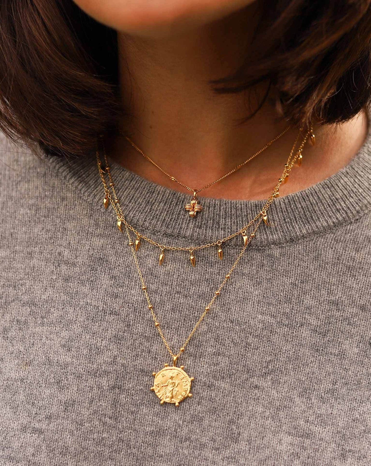 Lucy Williams Mini Ridge Cross Necklace Necklaces Missoma