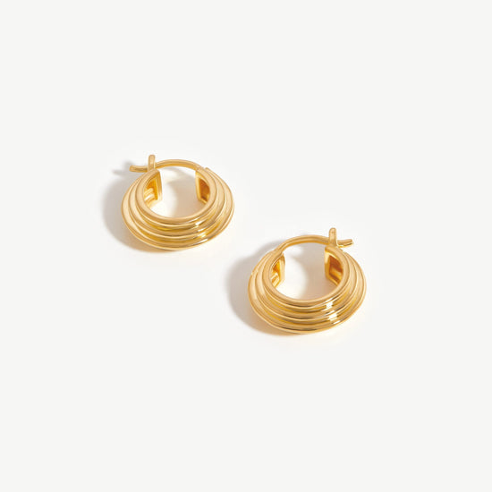 Lucy Williams Mini Ridge Hoop Earrings Earrings Missoma