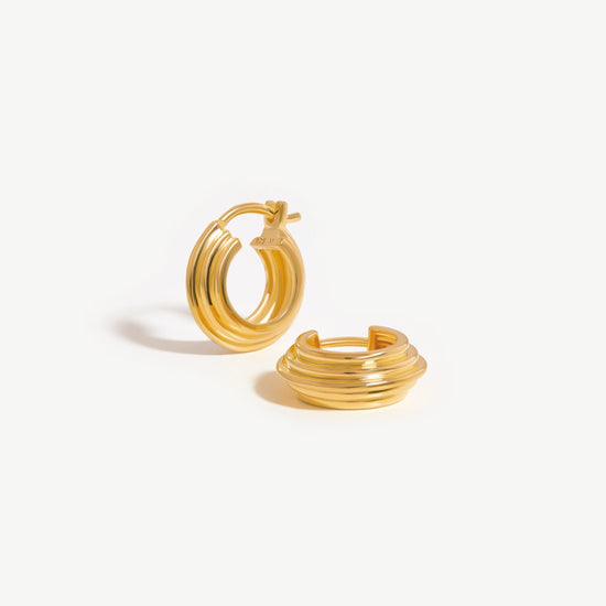 Lucy Williams Mini Ridge Hoop Earrings Earrings Missoma