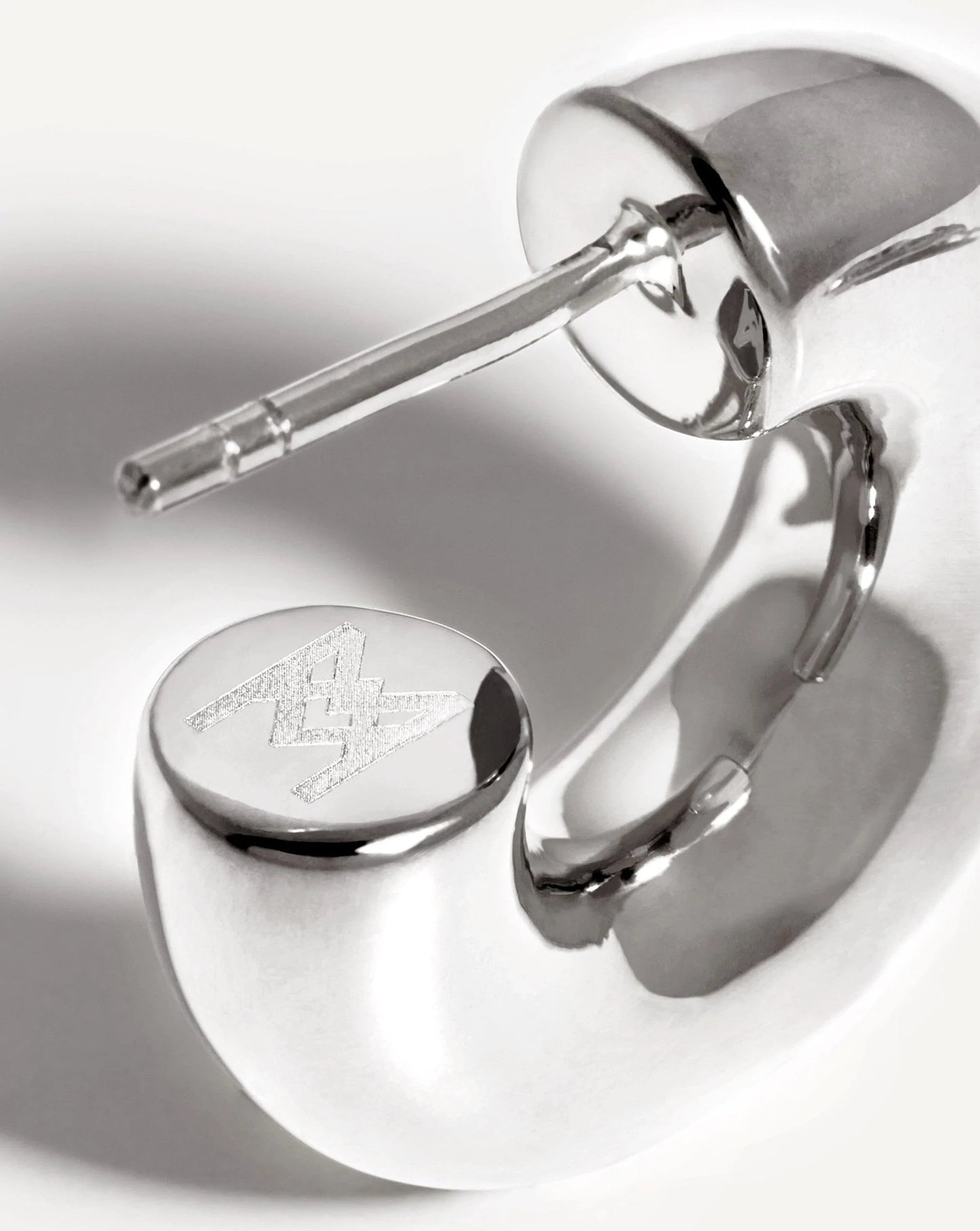 Medium Chubby Hoop Earrings | Silver Plated Earrings Missoma