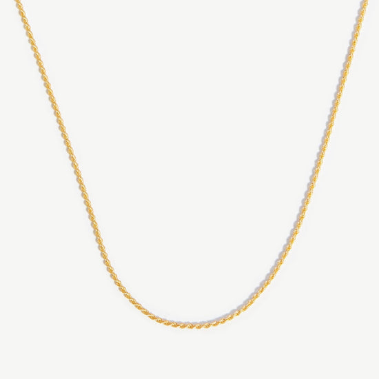 Medium Rope Chain Necklace | 18ct Gold Plated Vermeil Necklaces Missoma