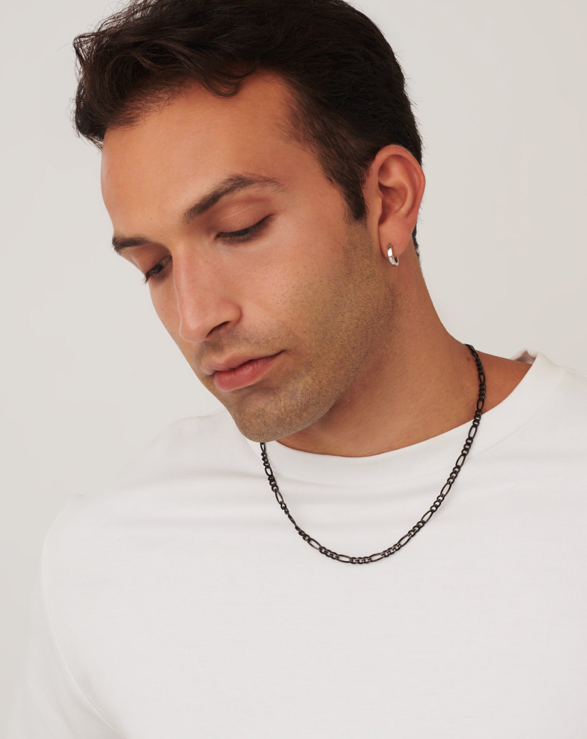 Men's Black Filia Chain Necklace | Sterling Silver Necklaces Missoma
