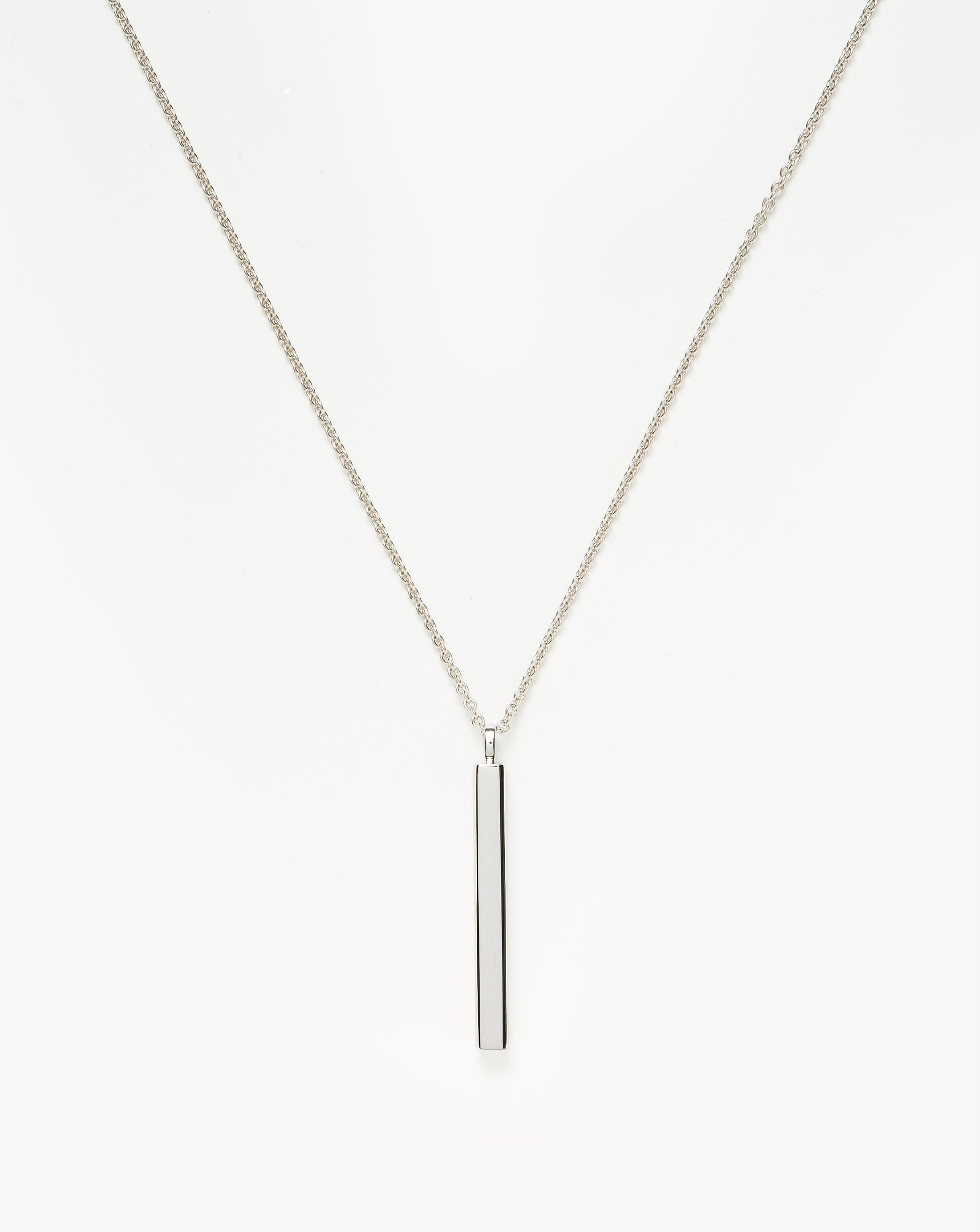 Mens Engravable Tag Pendant Necklace | Sterling Silver Necklaces Missoma