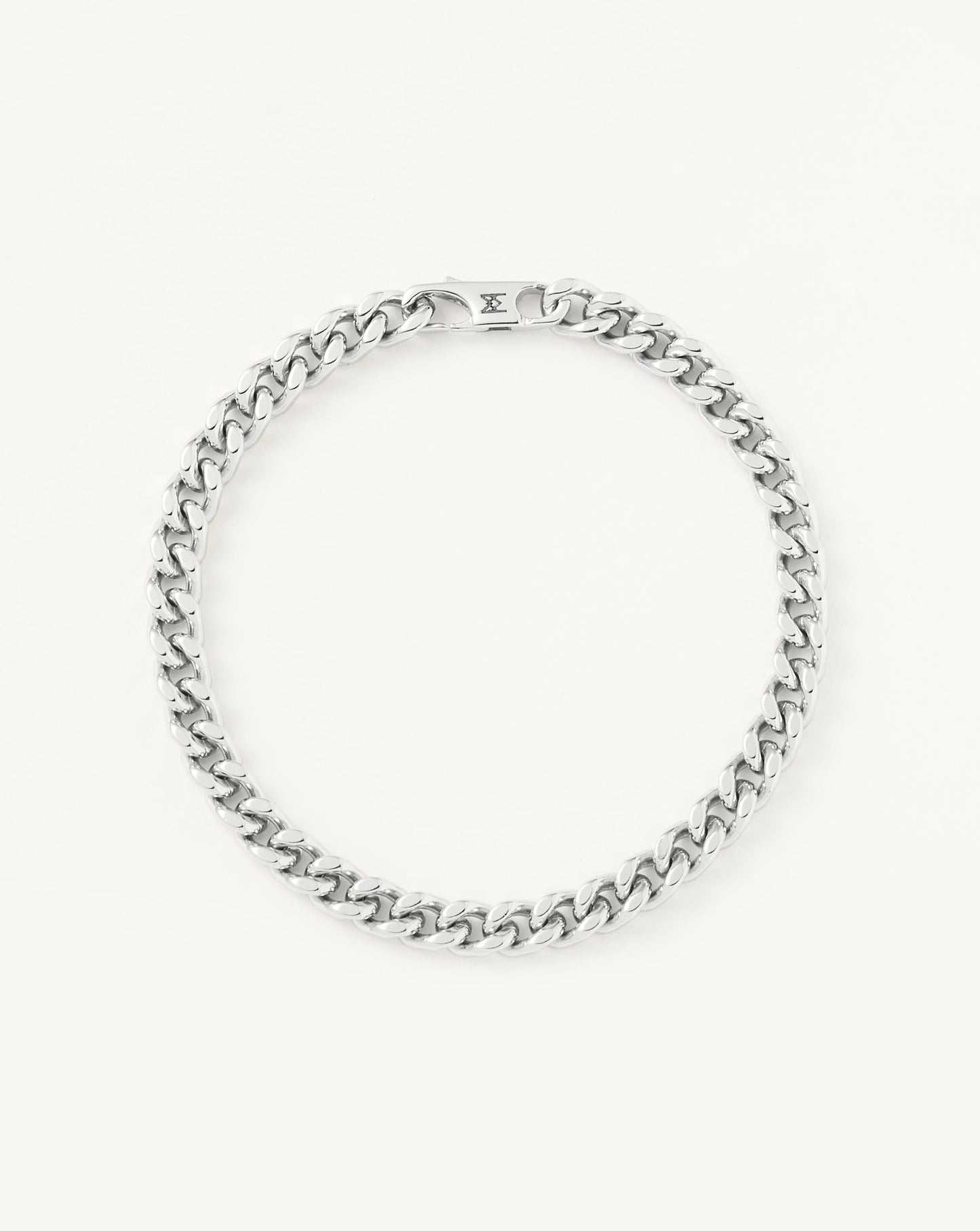 Men's Flat Curb Chain Bracelet | Silver Plated Bracelets Missoma