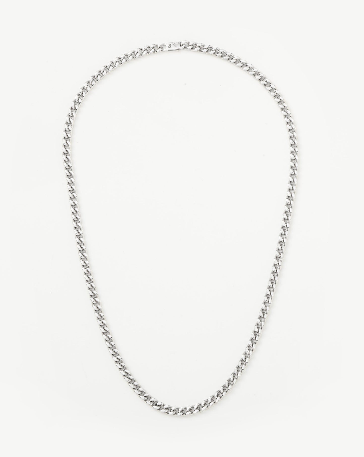 Men's Flat Curb Chain Necklace | Silver Plated Necklaces Missoma
