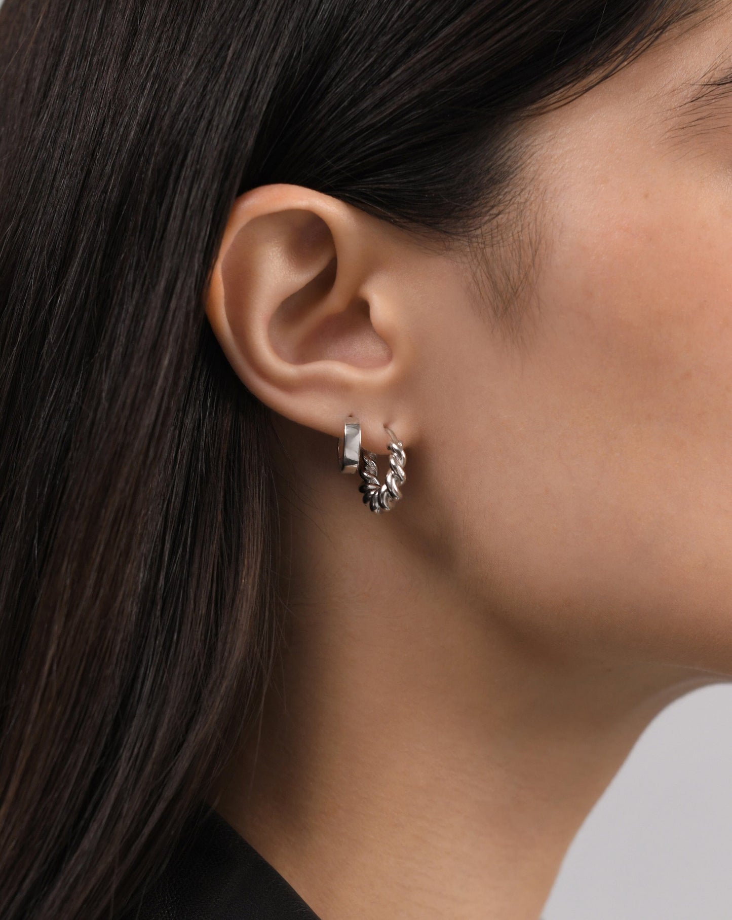 Mini Tidal Hoop Earrings | Sterling Silver Earrings Missoma