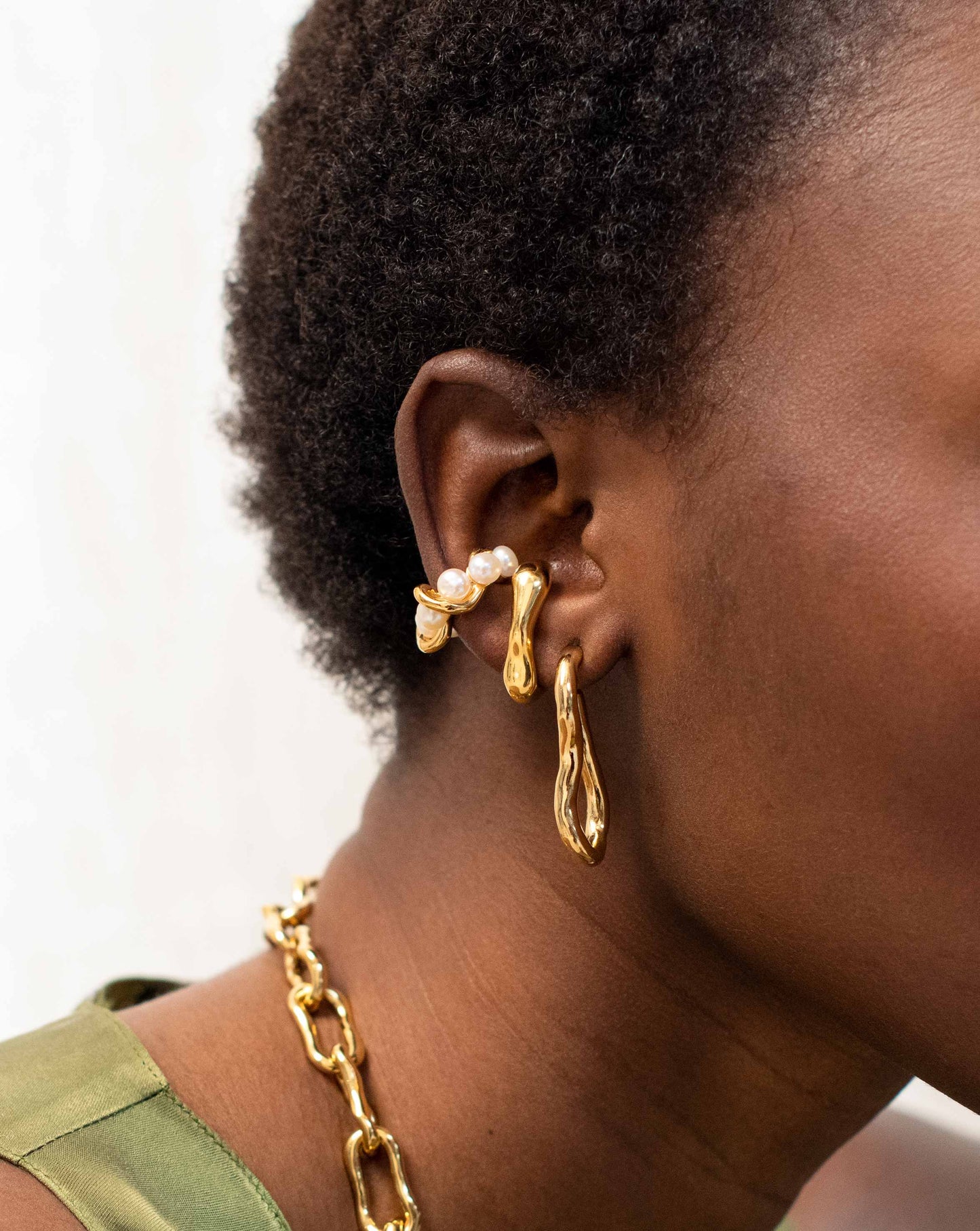 Molten Ovate Hoop Earrings Earrings Missoma