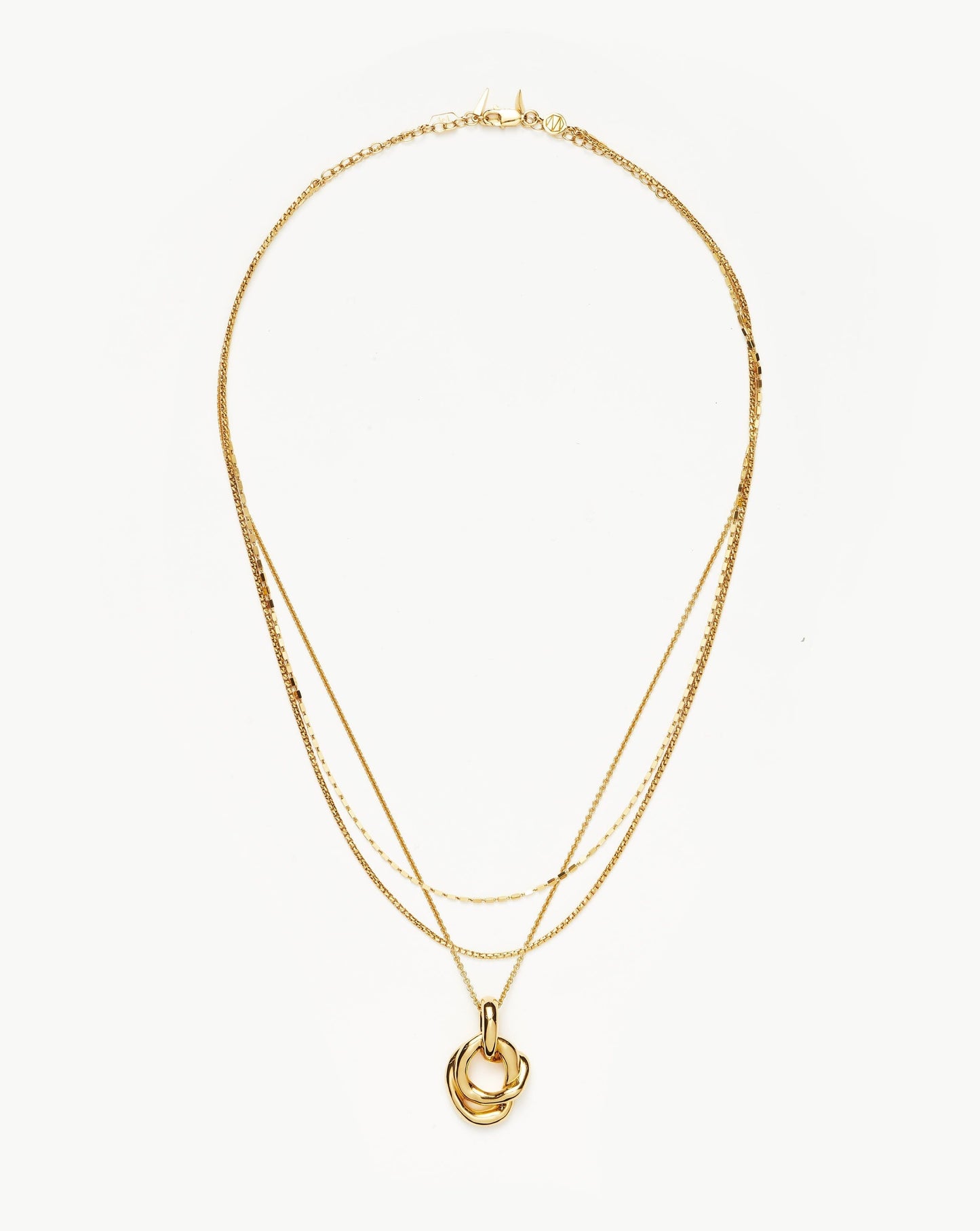 Molten Twisted Pendant Necklace Set Layering Sets Missoma