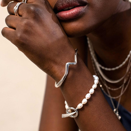 Molten Wave Cuff Bracelet Bracelets Missoma