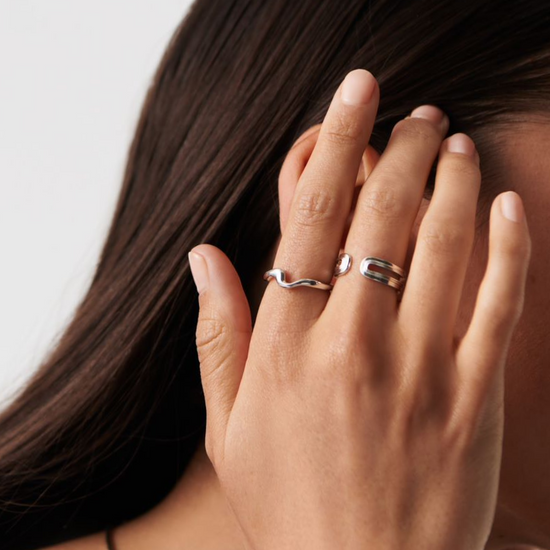 Molten Wave Stacking Ring Rings Missoma