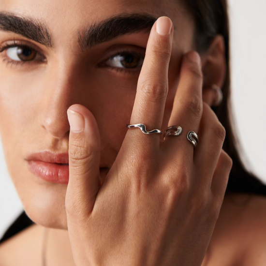 Molten Wave Stacking Ring Rings Missoma