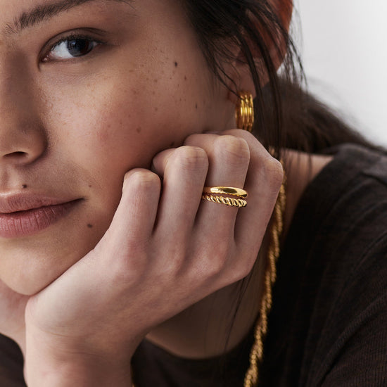 Radial Ring | 18ct Gold Plated Vermeil Rings Missoma