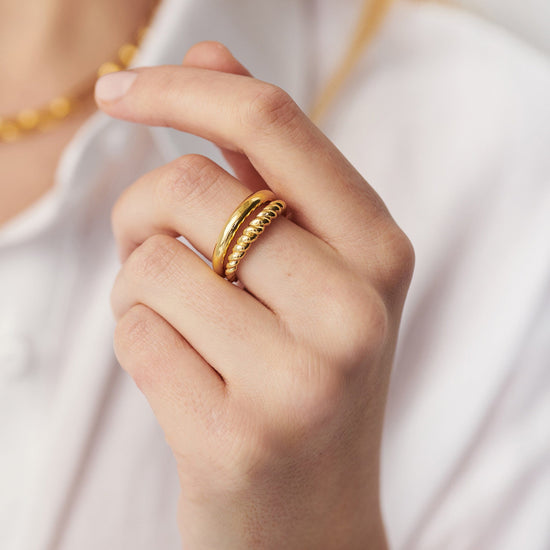 Radial Ring | 18ct Gold Plated Vermeil Rings Missoma