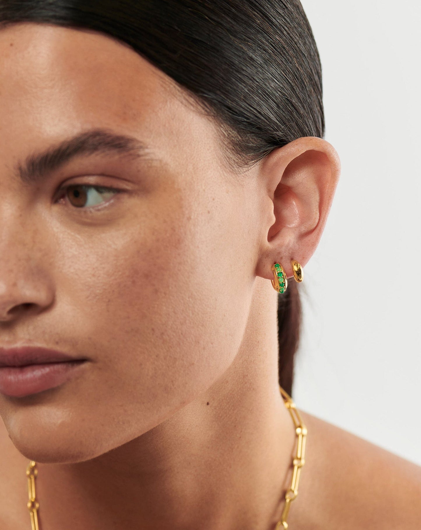 Savi Mini Dome Huggies Earrings Missoma