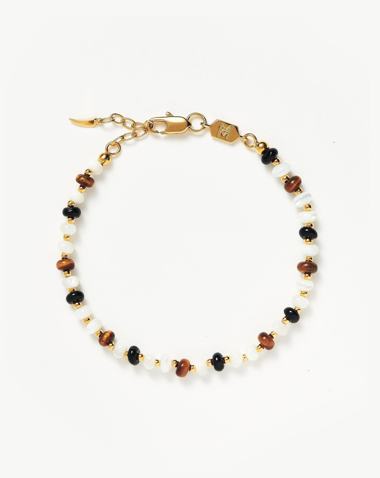 Savi Pearl & Gemstone Beaded Bracelet | 18ct Gold Plated/Multi Bracelets Missoma