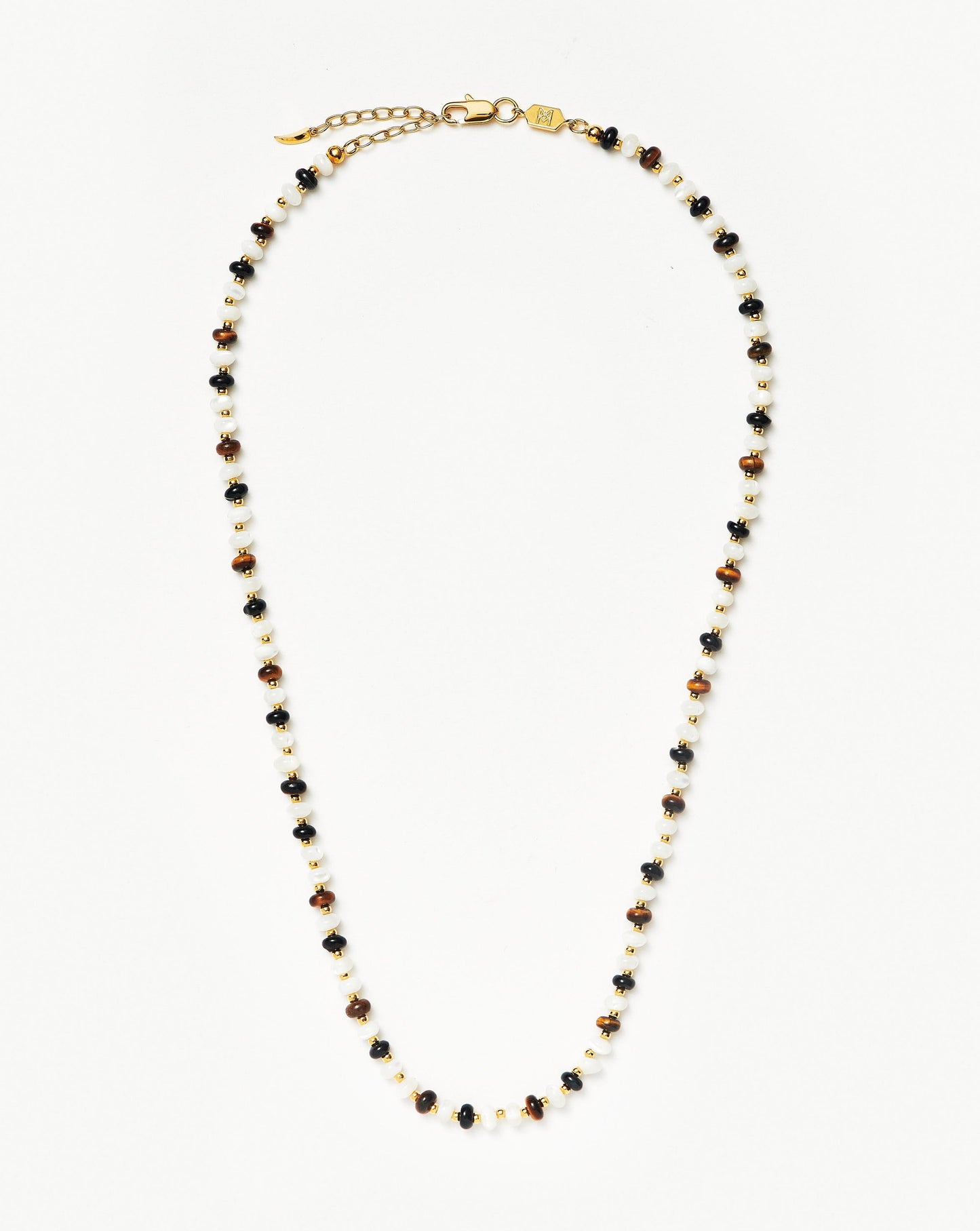 Savi Pearl & Gemstone Beaded Necklace | 18ct Gold Plated/Multi Necklaces Missoma