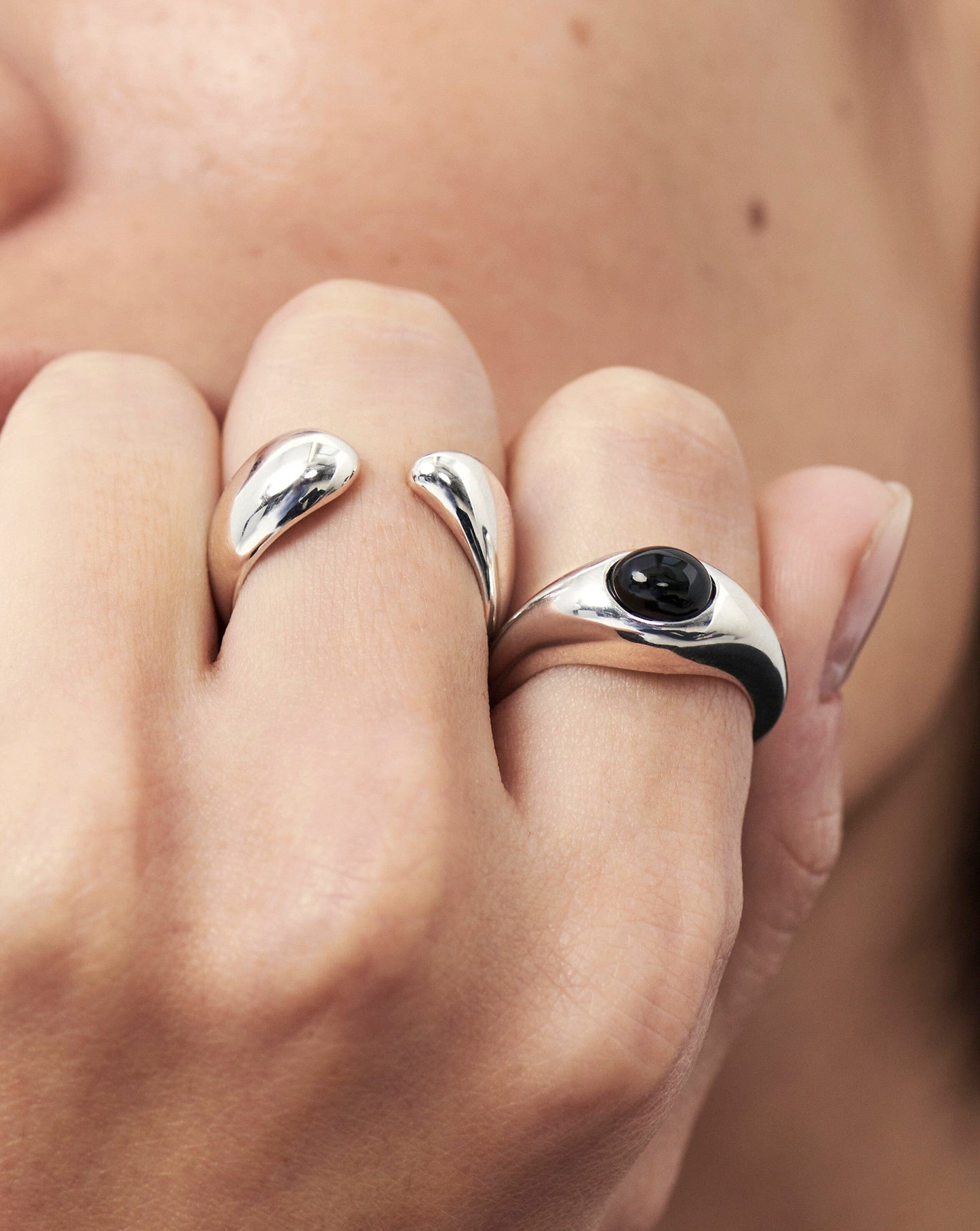 Savi Sculptural Open Stacking Ring | Sterling Silver Rings Missoma