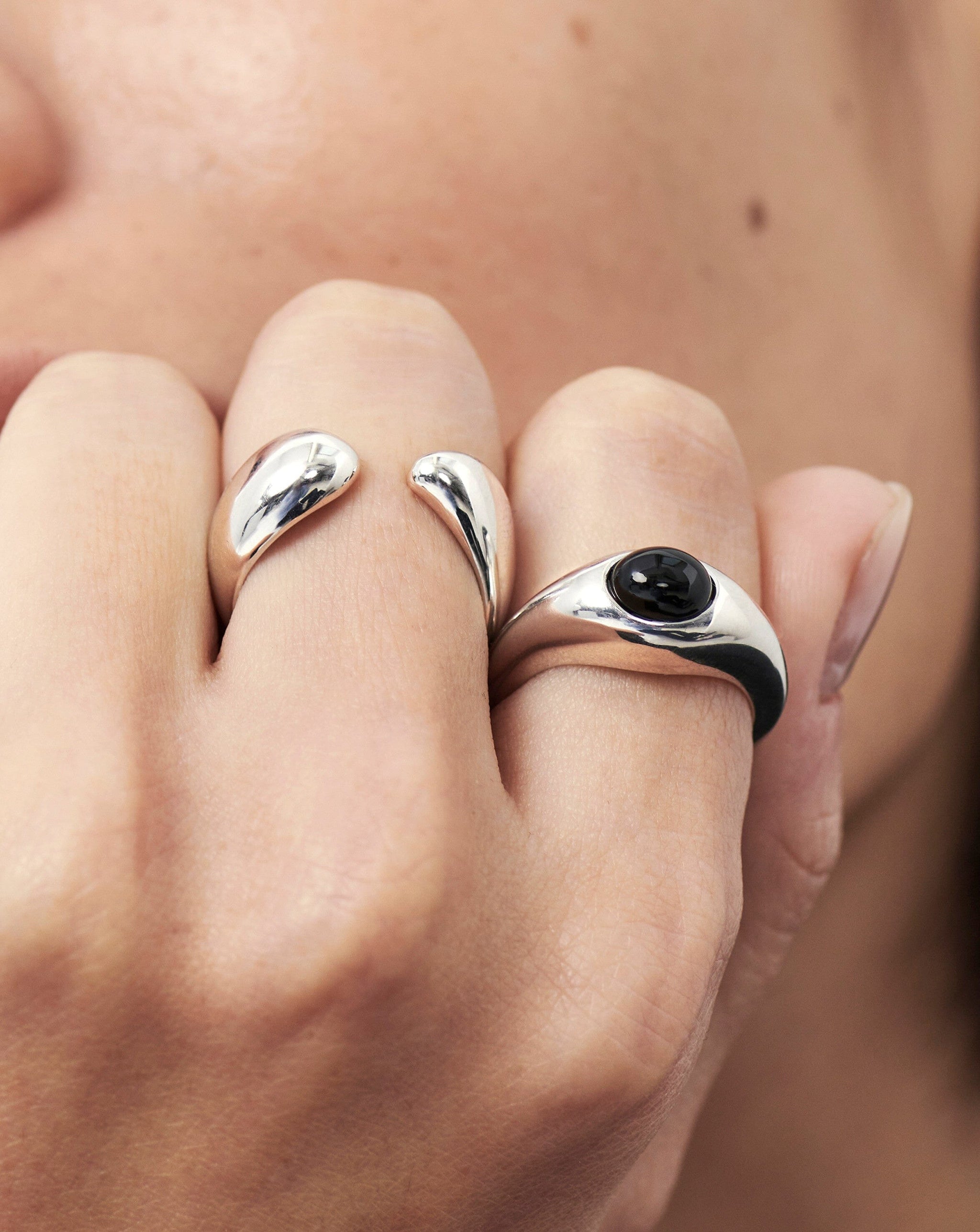 Savi Sculptural Open Stacking Ring | Sterling Silver Rings Missoma