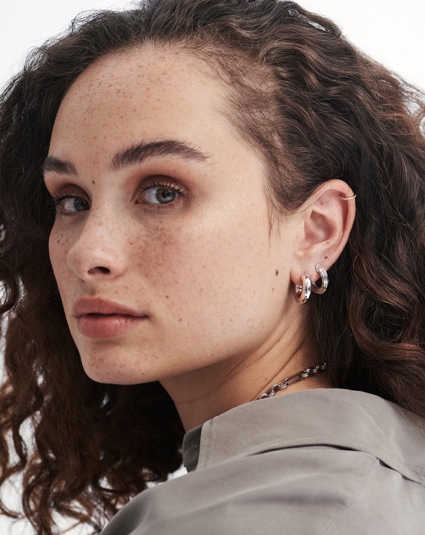 Small Ridge Hoop Earrings Earrings Missoma